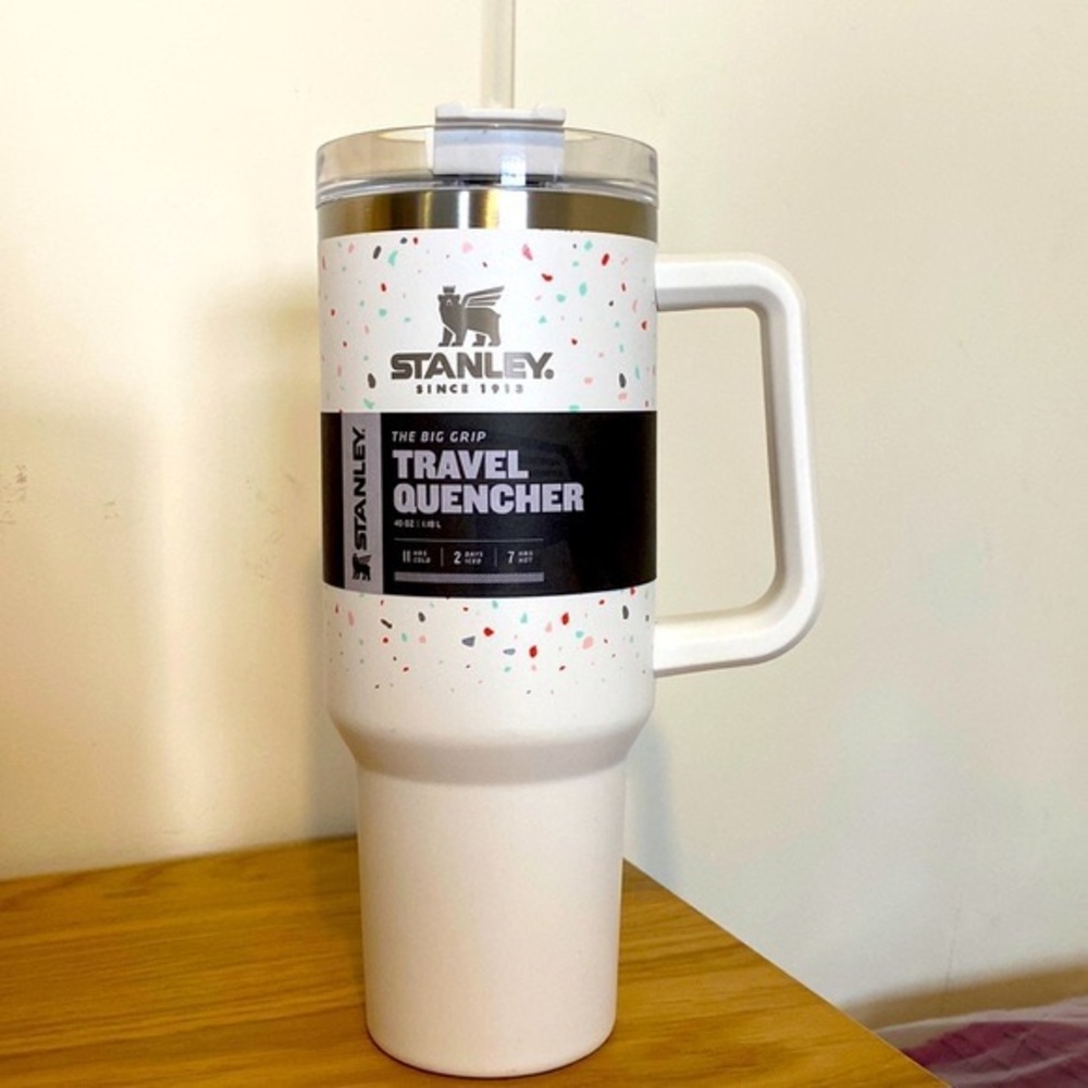 ISO stanley quencher 40 oz terrazzo